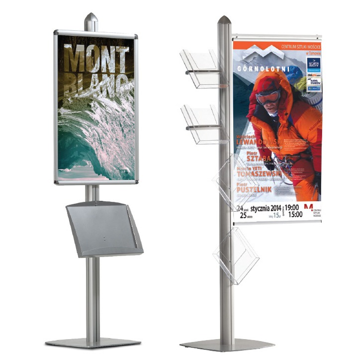 Free Standing Leaflet Display 4 Channel