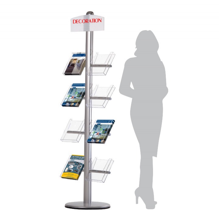 Free Standing Leaflet with Side Shelves